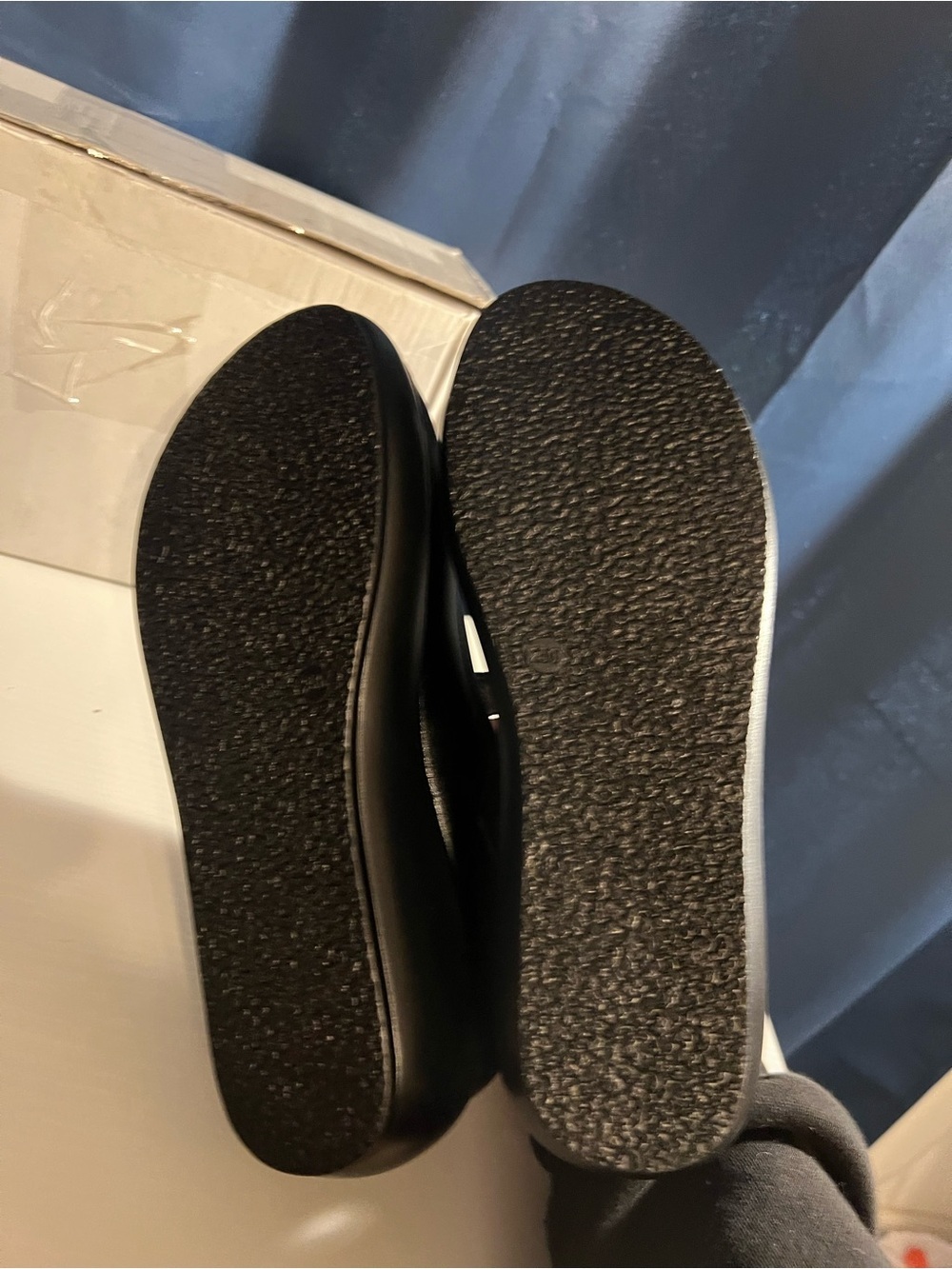 Black Platform Mary Jane Wedges with Rhinestone Strap – Brand New - Picture 5 of 6